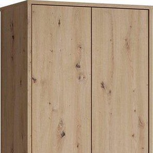 byLIVING Hochschrank Wellness Badezimmer Hochschrank mit 4 Türen und Schubkasten für viel Stauraum