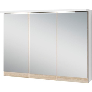 byLIVING Spiegelschrank Marino Breite 80 cm, mit soft close Türen, inklusive LED Beleuchtung