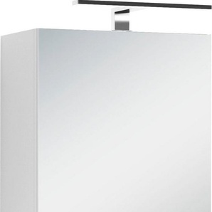 byLIVING Spiegelschrank Spree Breite 40 cm, 1-türig, mit LED Beleuchtung und Schalter-/Steckdosenbox