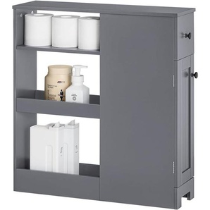 BZR106-DG Nischenregal 20cm mit Rollen Küchenregal Nischenwagen schmales Regal Rollwagen Nischenschrank toilettenpapier aufbewahrung Badmöbel