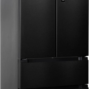 C (A bis G) HANSEATIC French Door HFD18983C Kühlschränke silberfarben (schwarz, edelstahlfarben) Kühl-Gefrierkombinationen