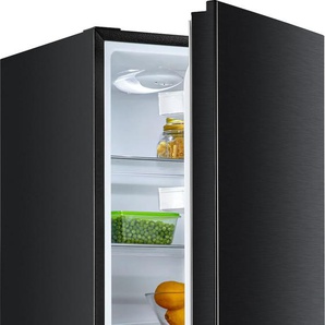 C (A bis G) HANSEATIC Kühl-/Gefrierkombination HKGK14349C Kühlschränke Abtauautomatik, FreshZone Gr. Rechtsanschlag, schwarz (schwarz, edelstahlfarben) Kühl-Gefrierkombinationen Bestseller