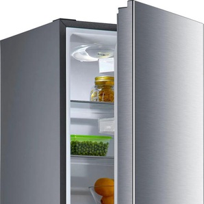 C (A bis G) HANSEATIC Kühl-/Gefrierkombination HKGK14349C Kühlschränke Abtauautomatik, FreshZone Gr. Rechtsanschlag, silberfarben (edelstahlfarben) Kühl-Gefrierkombinationen Bestseller