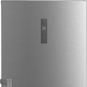 C (A bis G) HANSEATIC Kühlschrank HKS18560CNFI Kühlschränke Gr. Rechtsanschlag, silberfarben (edelstahl) Kühlschränke ohne Gefrierfach