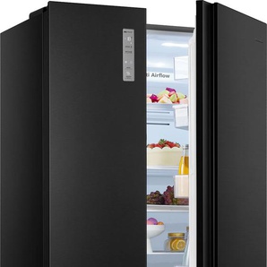 C (A bis G) HISENSE Side-by-Side MS91518 Kühlschränke 4 Jahre Herstellergarantie silberfarben (schwarz) Kühl-Gefrierkombinationen Bestseller