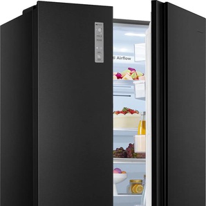 C (A bis G) HISENSE Side-by-Side MS91518 Kühlschränke silberfarben (schwarz) Kühl-Gefrierkombinationen Bestseller