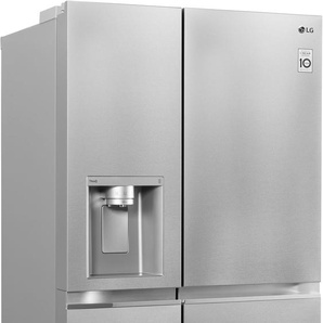 C (A bis G) LG Side-by-Side GSLV91MBAC Kühlschränke 4 Jahre Garantie inklusive silberfarben (gebürstetes edelstahl) Kühl-Gefrierkombinationen Bestseller