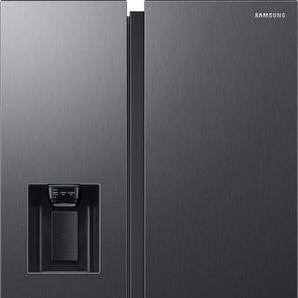 C (A bis G) SAMSUNG Side-by-Side RS6GA854CB1 Kühlschränke silberfarben (schwarz) Kühl-Gefrierkombinationen