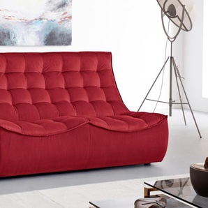 2-Sitzer CALIA ITALIA Banjo Sofas Gr. B/H/T: 162 cm x 88 cm x 102 cm, Lu x us-Microfaser, rot (rosso) 2-Sitzer Sofas