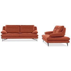 CALIA ITALIA 2-Sitzer Cezanne, italienisches Designsofa mit erstklassigem Sitzkomfort, wahlweise mit Sitztiefenverstellung
