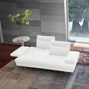 CALIA ITALIA 3,5-Sitzer Toby Wing, italienisches Designsofa mit erstklassigem Sitzkomfort, inklusive Sitztiefenverstellung, Füße in Chrom glänzend