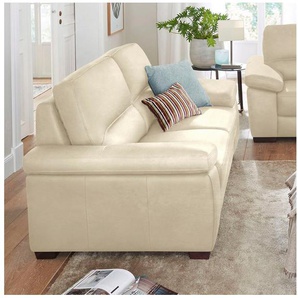CALIA ITALIA 3-Sitzer Gaia, Sofa im edlen Design und mit erstklassigem Sitzkomfort, aus pflegeleichtem Luxus-Microfaser Ginevra Hydro Care