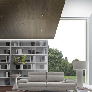 CALIA ITALIA 3-Sitzer Toby Wing, Designsofa, hochwertige Verarbeitungsdetails, bequem, inkl. Sitztiefenverstellung und Armteilfunktion, Füße in Schwarz matt