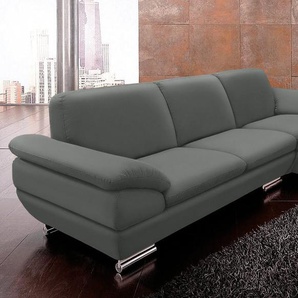 CALIA ITALIA Ecksofa Glamour, italienisches Designsofa, tollem Sitzkomfort zum Entspannen, mit tollem Lederbezug und Designfuß, L-Form