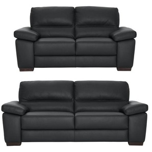 CALIA ITALIA Polstergarnitur Gaia, hochwertige Garnitur aus 2-Sitzer und 3-Sitzer, edles Design, (Set, 2-tlg), Ledergarnitur, in zwei hochwertigen Lederqualitäten