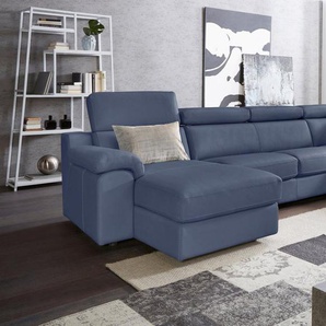 CALIA ITALIA Wohnlandschaft CS_Mambo, U-Form, Familiensofa, bequem und zeitlos, in Leder, inklusive Kopfteilverstellung