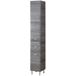 calmo2go Hochschrank   Alba ¦ grau ¦ Maße (cm): B: 30 H: 185,5 T: 33.0