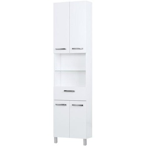 calmo2go Bad-Hochschrank  Wanda ¦ weiß ¦ Maße (cm): B: 50 H: 195,5 T: 20.0