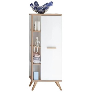 calmo2go Midischrank - weiß - Materialmix - 50,5 cm - 128 cm | Möbel Kraft