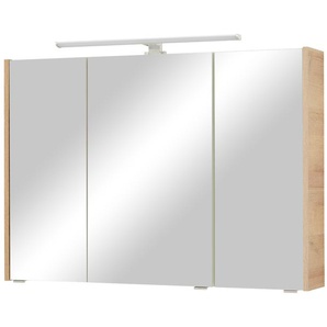 calmo2go Spiegelschrank  Misurinasee ¦ holzfarben ¦ Maße (cm): B: 100 H: 70 T: 18.0