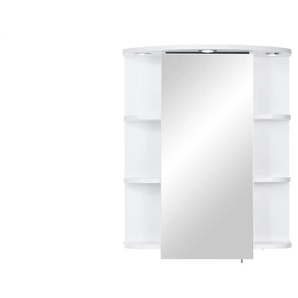 calmo2go Spiegelschrank Tegeler See - weiß - Materialmix - 60 cm - 70 cm - cm 20,0 | Möbel Kraft