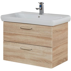 calmo2go Waschtischkombination  Juba ¦ holzfarben ¦ Maße (cm): B: 80 H: 57 T: 49.0