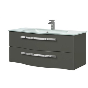 calmoquick Waschtischkombination  Verler See ¦ grau ¦ Maße (cm): B: 117 H: 49,7 T: 49.1