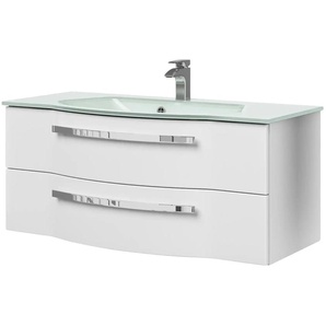 calmoquick Waschtischkombination  Verler See ¦ weiß ¦ Maße (cm): B: 117 H: 49,7 T: 49.1