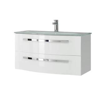 calmoquick Waschtischkombination  Verler See ¦ weiß ¦ Maße (cm): B: 92 H: 49,7 T: 49.1