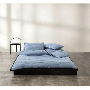 Calvin Klein Bettwäsche, Blau, Textil, Uni, 155x220 cm, Schlaftextilien, Bettwäsche, Bettwäsche, Jersey-Bettwäsche