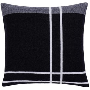 Calvin Klein Zierkissen Logo, Grau, Dunkelgrau, Textil, 51 cm, Wohntextilien, Kissen, Dekokissen