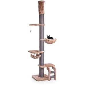 CanadianCat XXL Kratzbaum Lofty Cappuccino mit Deckenspanner ca. 57 x 57 x 250 - 275 cm GLO689202908