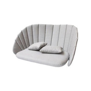Cane Line Auflage für Sofa Peackock 2sitzer in light grey 100% Polyacryl