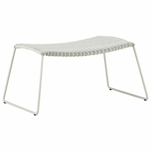 Cane-line Breeze Gartenhocker - Polyrattan weiß-grau 5369LW