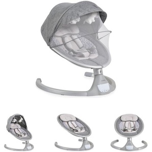 Cangaroo Babywippe iSwing, Musikfunktion, Timer, Fernbedienung, Aluminiumrahmen