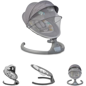 Cangaroo Babywippe iSwing, Musikfunktion, Timer, Fernbedienung, Aluminiumrahmen