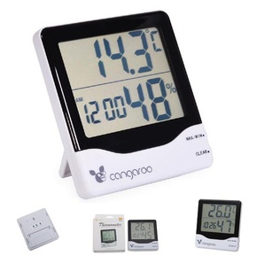 Cangaroo Thermometer 3 in 1, Hygrometer, Thermometer, digitale Uhr mit Wecker