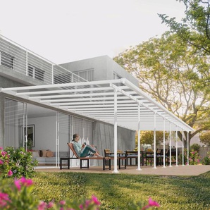 Canopia Terrassendach 1212 x 400 cm weiß GLO784102155