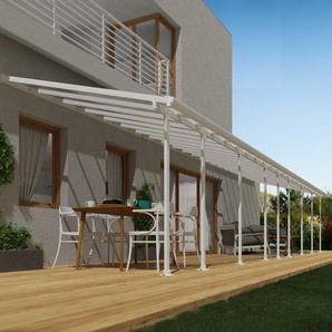 Canopia Terrassendach 1340 x 300 cm weiß GLO784102139