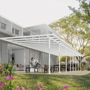 Canopia Terrassenüberdachung Feria 1212 x 380 cm weiß GLO784104826