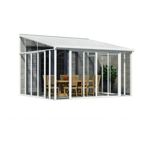 Canopia Wintergarten SanRemo 425 x 400 cmweiß 425 x 400 x 310 cm (BxTxH) GLO784102563