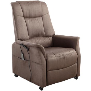 Cantus Fernsehsessel, Grau, Textil, 77x85-109x87-158 cm, Relaxfunktion, Aufstehhilfe, Wohnzimmer, Sessel, Fernsehsessel