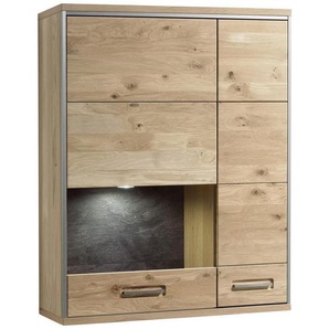 Cantus Hängeelement , Eiche , Holzwerkstoff , Eiche , massiv , 2 Fächer , 94x120x39 cm , Beimöbel erhältlich, hängend , Wohnzimmer, Wohnwände, Hängeelemente