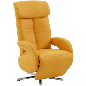 Cantus Relaxsessel, Gelb, Textil, 70x112x80 cm, Fußauswahl, Lederauswahl, Stoffauswahl, Liegefunktion, Wohnzimmer, Sessel, Relaxsessel