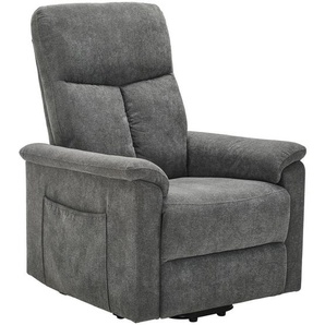 Cantus Relaxsessel, Grau, Textil, 78x110x93 cm, Relaxfunktion, Netzbetrieb, Aufstehhilfe, Wohnzimmer, Sessel, Relaxsessel