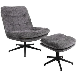 Cantus Relaxsesselset, Anthrazit, Metall, Textil, 70x87x90 cm, Relaxfunktion, Wohnzimmer, Sessel, Relaxsessel