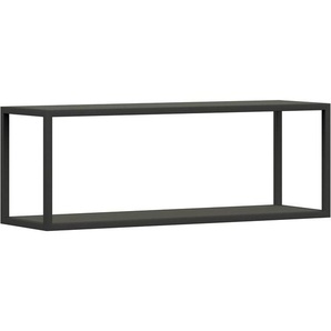 Cantus Wandregal, Anthrazit, Graphit, Metall, Holzwerkstoff, 2 Fächer, 100x35.2x29 cm, in verschiedenen Holzdekoren erhältlich, Kinder- & Jugendzimmer, Kindermöbel, Kinderregale