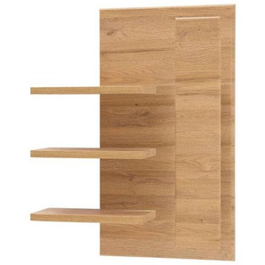 Cantus Wandregal, Eiche, Holzwerkstoff, 76x101x24 cm, erweiterbar, Beimöbel erhältlich, hängend, Wohnzimmer, Regale, Wandregale