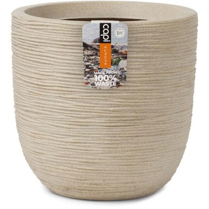Capi - Blumentopf Waste Rib 43x41 cm Terrazzo Beige