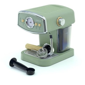 Caprizze - Espressomaschine Halbautomatisch Kai 1050 w 15 Bar bis zu 5 Tassen Kafee mit Dampfgarer Farbe Mattgrün